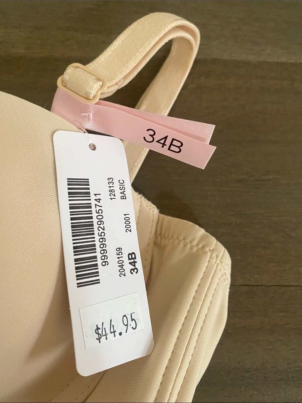 Beige Women’s Bra - La Vie en Rose Size 34b